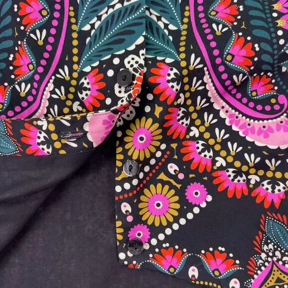 Boden Maxi Dress Open Back Cutout Paisley Floral Black Plus 20 22 NWT Pockets - Picture 9 of 16